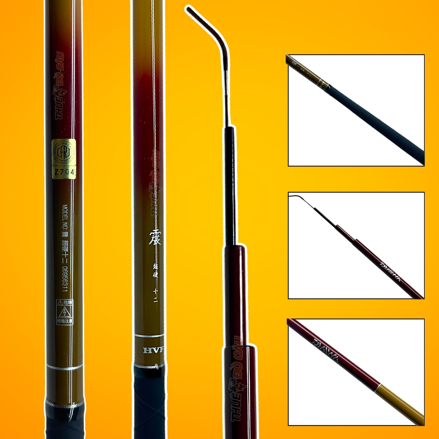 Chi tiết cần câu Daiwa Zhen