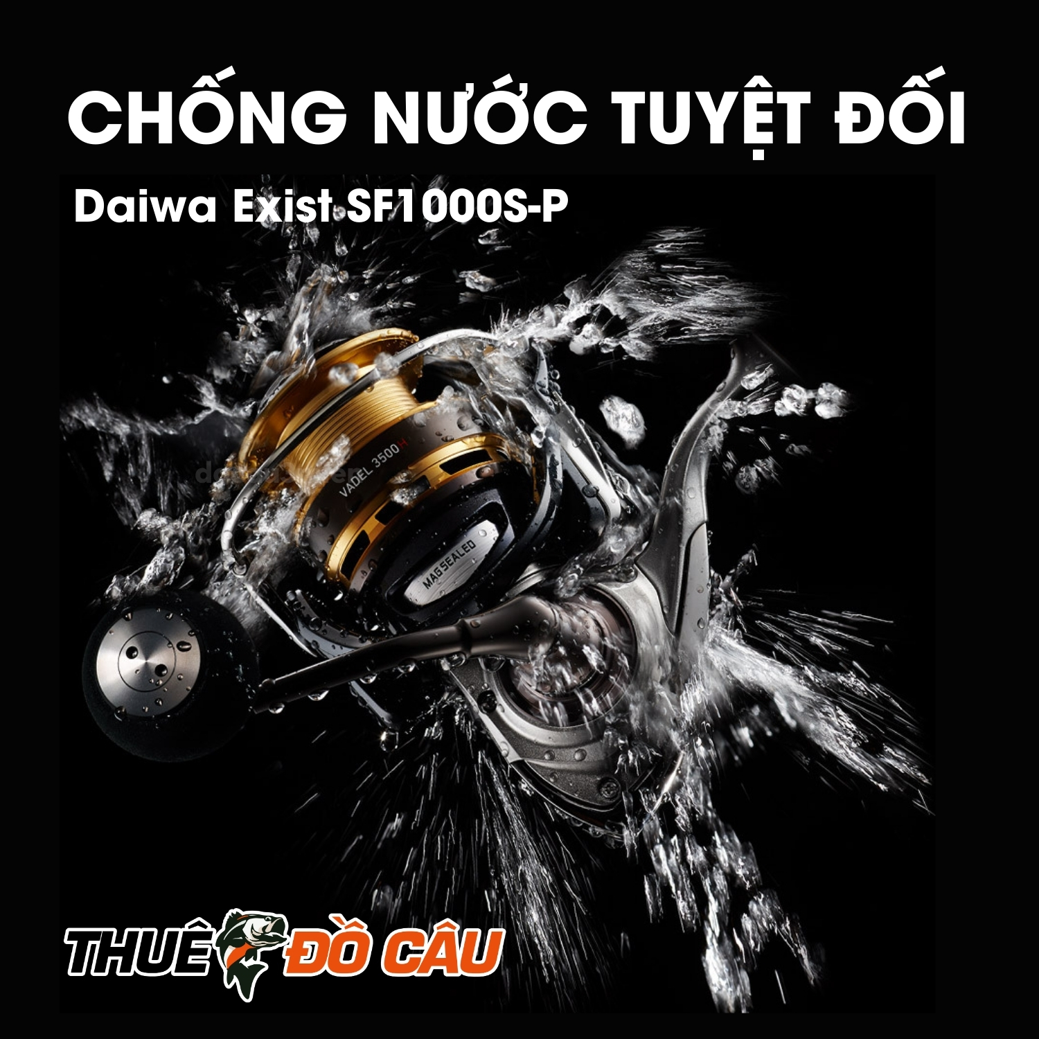 Khả năng chống nước tuyệt đối Daiwa Exist SF1000S-P