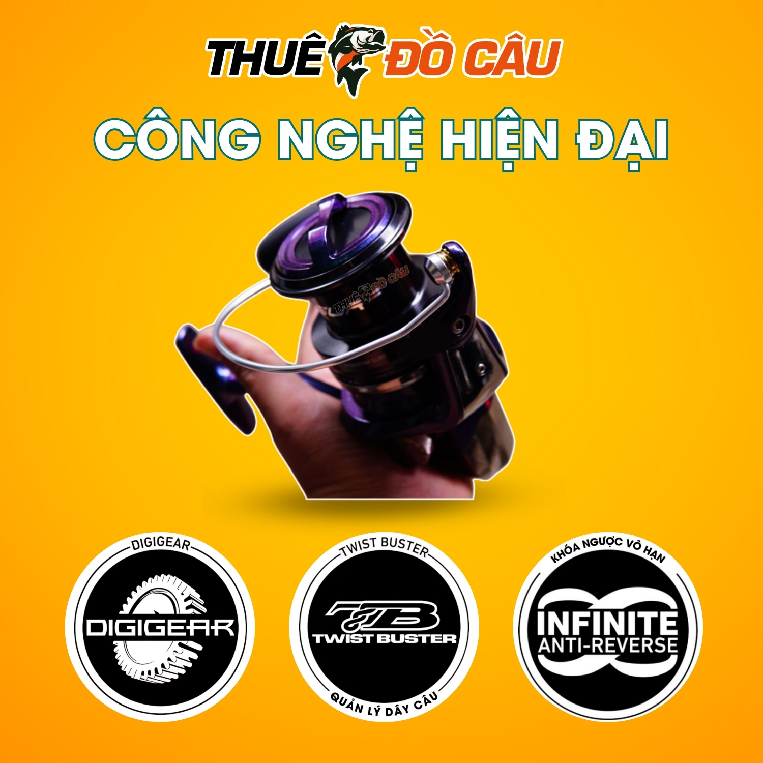 Công nghệ máy câu đứng Daiwa Phantom Surf