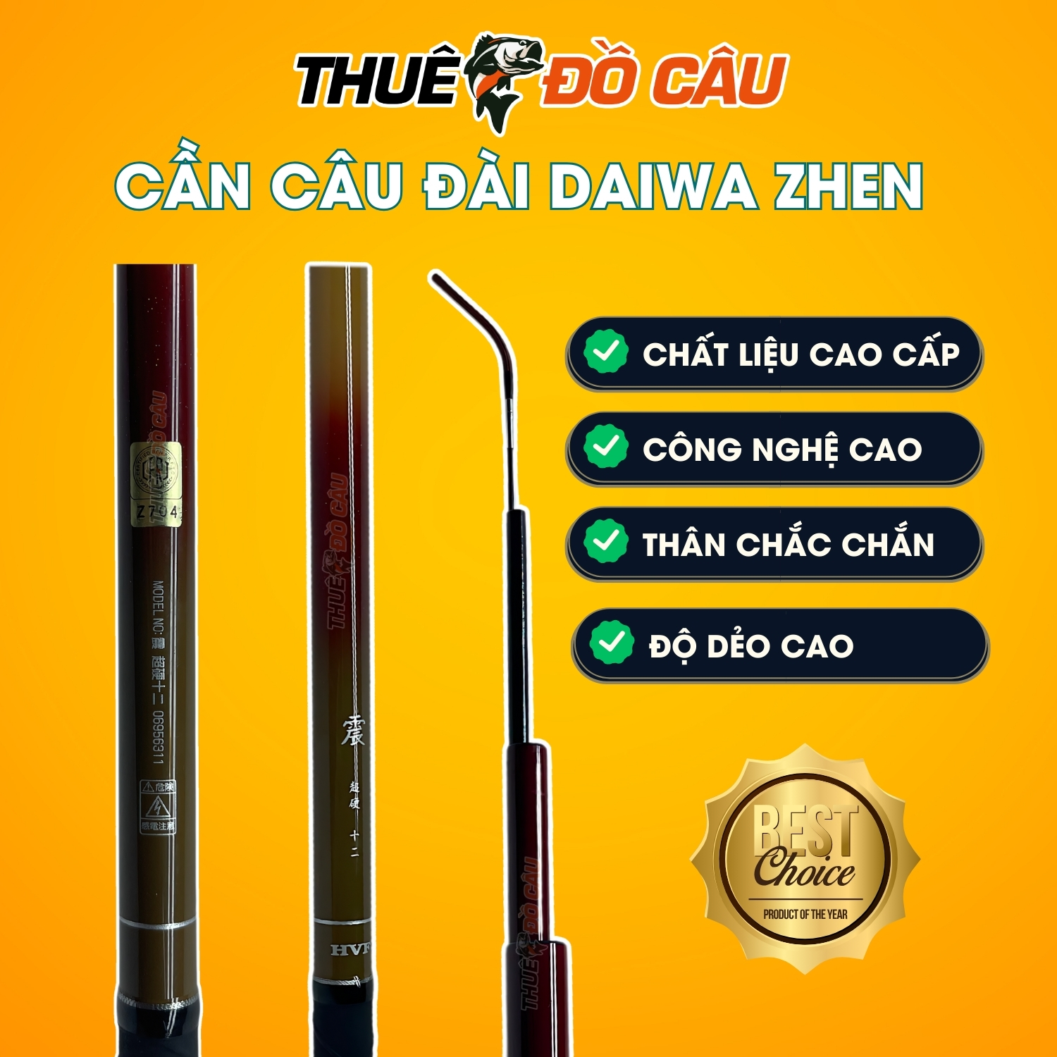 Ứng dụng cần câu Daiwa Zhen