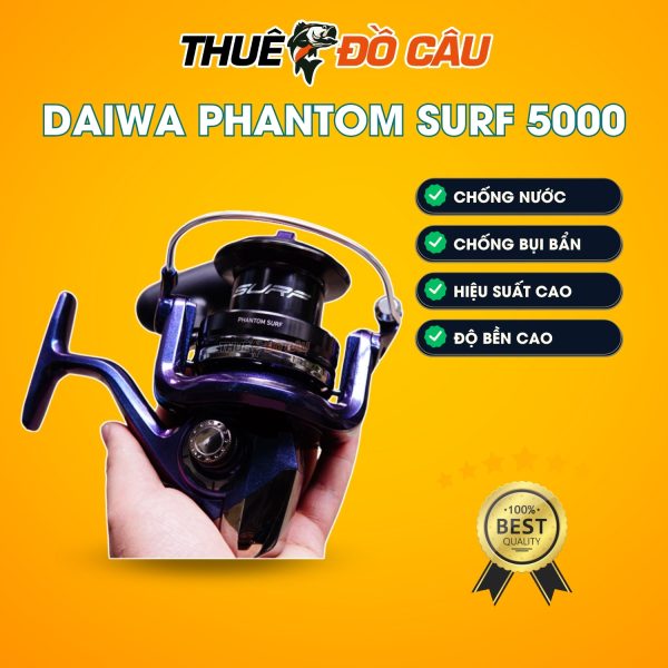 Ứng dụng máy câu đứng Daiwa Phantom Surf 5000