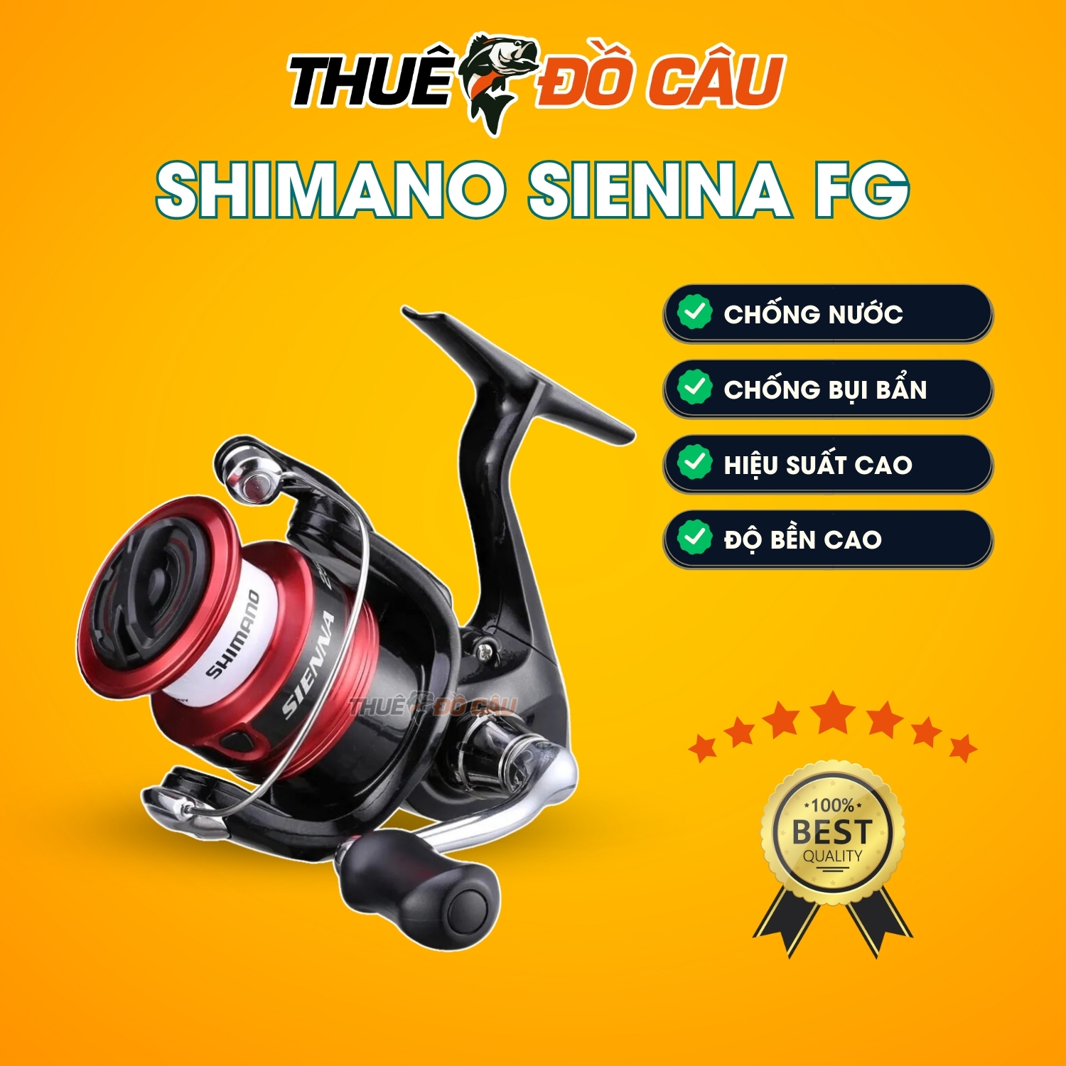 Ứng dụng máy câu đứng Shimano Sienna FG
