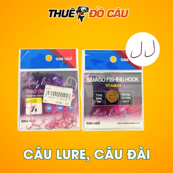 Lưỡi Câu Simago Dùng Câu Lure và Câu Đài